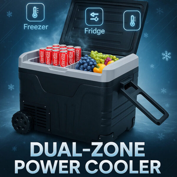 AceKool Dual-Zone Portable Car Refrigerator & Freezer – 45L 55L