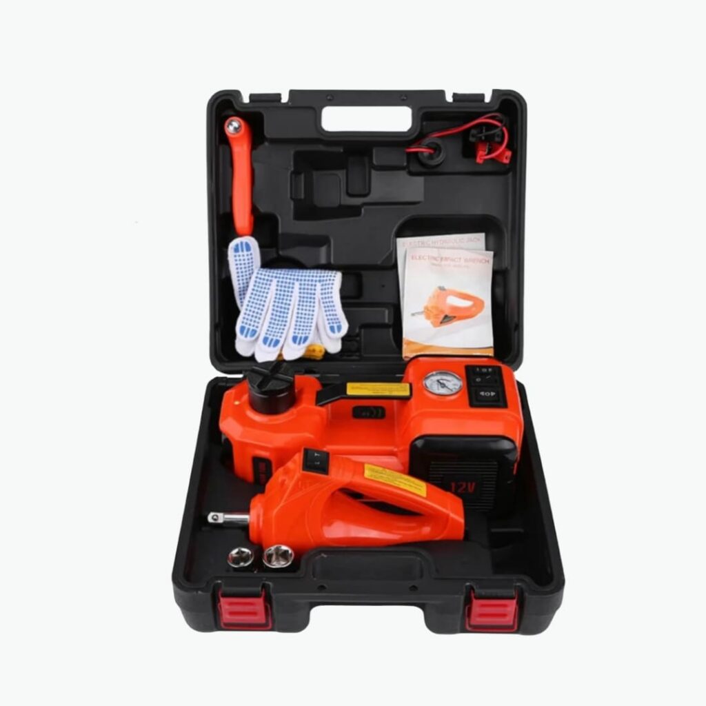 Electric Hydraulic Jack with Air Inflator