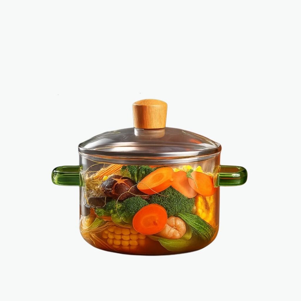 Heat-Resistant Glass Cooking Pot