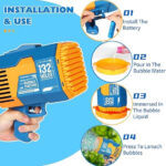 132-Hole Bubble Boom Gun