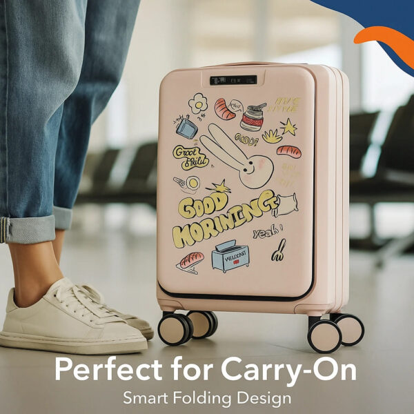20-Inch Foldable Kids Travel Suitcase