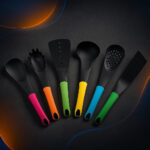 7-Piece Multicolor Nylon Cooking Utensil Set