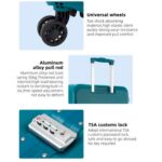 Bubule Lightweight PP Luggage Set – 20 & 24 Spinner Suitcases