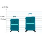 Bubule Lightweight PP Luggage Set – 20 & 24 Spinner Suitcases