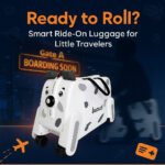 Bubule Ride-On Kids Suitcase – Dog Design