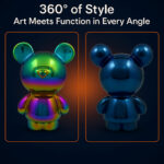 Chrome Bear Piggy Bank