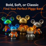 Chrome Bear Piggy Bank