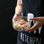 Double Wall Transparent Glass Bowl