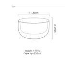Double Wall Transparent Glass Bowl