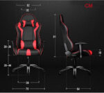 Ergonomic Gaming Chair with Footrest