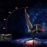 Ergonomic Gaming Chair with Footrest