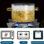Heat-Resistant Glass Cooking Pot – 1.5L (50oz)