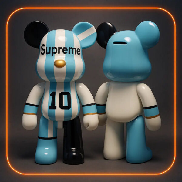 Large Geometric Bear Piggy Bank