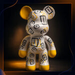 Large Geometric Bear Piggy Bank