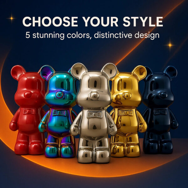 Luxury Bear-Shaped Coin Bank