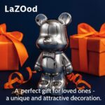 Luxury Bear-Shaped Coin Bank Silver
