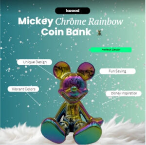 Mickey Mouse Piggy Bank – Multicolor