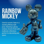 Mickey Mouse Statue – Multicolor Chrome Finish