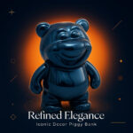 Multicolor and Rainbow Chrome Bear Coin Bank