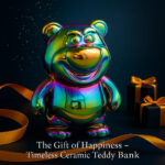 Multicolor and Rainbow Chrome Bear Coin Bank