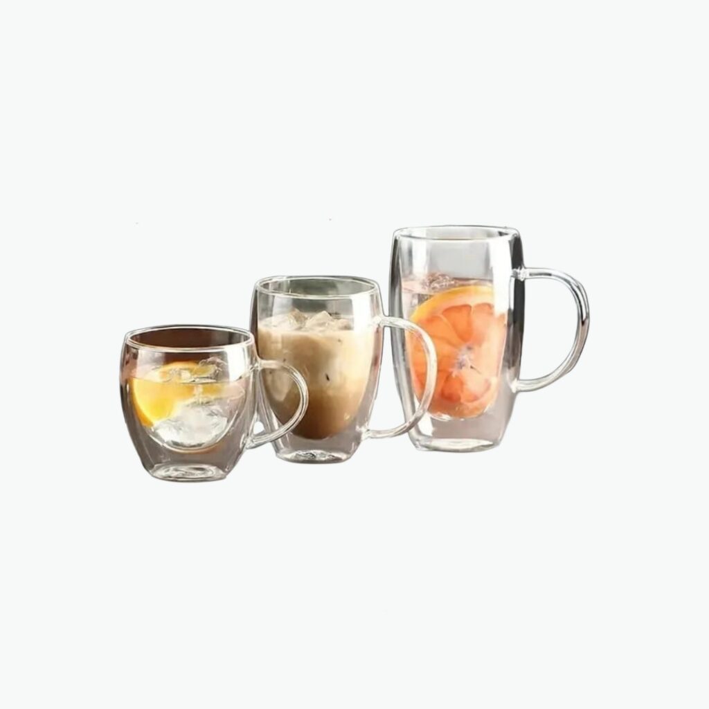 Double Wall Glass Coffee Mug