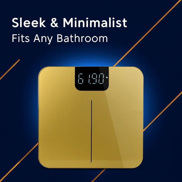 Digital Bathroom Scale – 180kg Capacity, LED Display, Auto Shut-Off, High Precision 50g Increments – Battery Operated