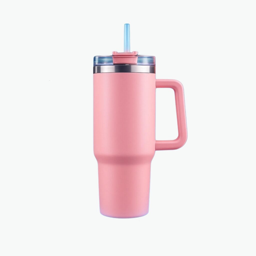 40oz Stainless Steel Tumbler with Handle