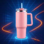 40oz Stainless Steel Tumbler with Handle