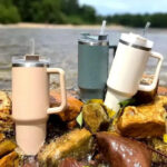 40oz Stainless Steel Tumbler with Handle - Image 7