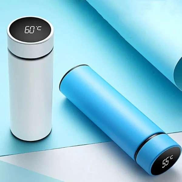 Smart Stainless Steel Thermos Bottle – Digital Temperature Display, Metal Filter, Vacuum Insulated, 6–12 Hour Thermal Performance – CE/EU Certified