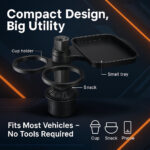 CZ-94200 – Compact Dual Cup Holder with Rotatable Tray