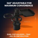 CZ-94200 – Compact Dual Cup Holder with Rotatable Tray