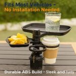 CZ-94201 – Dual Cup Holder with Large & Small Rotatable Trays