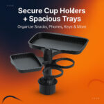 CZ-94201 – Dual Cup Holder with Large & Small Rotatable Trays