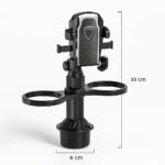 Multifunctional Car Cup Holder with Mobile Phone Mount