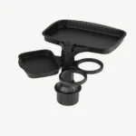 Multifunctional Car Cup Holder and Food Tray - Black