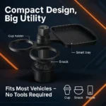 Adjustable Car Cup Holder and Food Tray