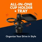 Adjustable Car Cup Holder and Food Tray