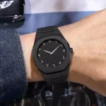 Arabic Aura Minimalist Matte Black Watch