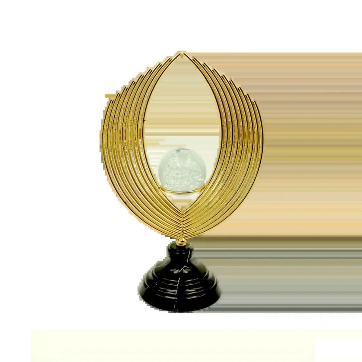 طقم إكسسوار طبق بيغوسا مكون من قطعتين مطلي بالذهب