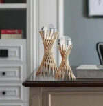 Clear Crystal Ball with Gold Metal Stand