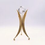 Crystal Ball paired wita luxurious golden metal stands
