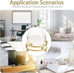 Elegant metal base crystal balls classic round design