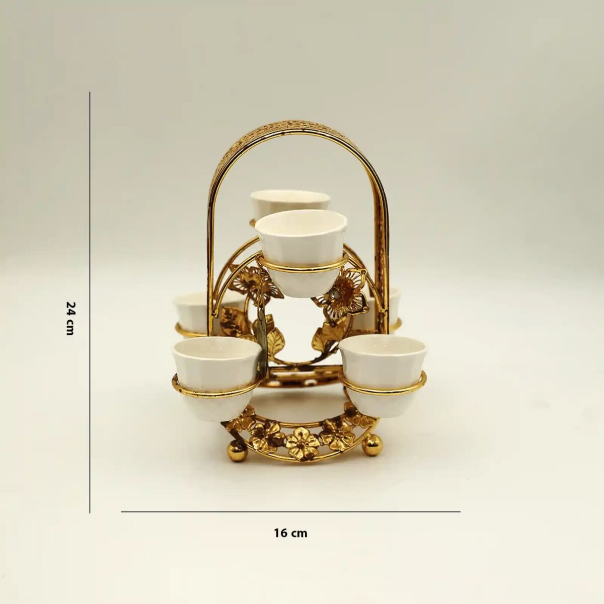 Golden Arabic Coffee Cup Holder