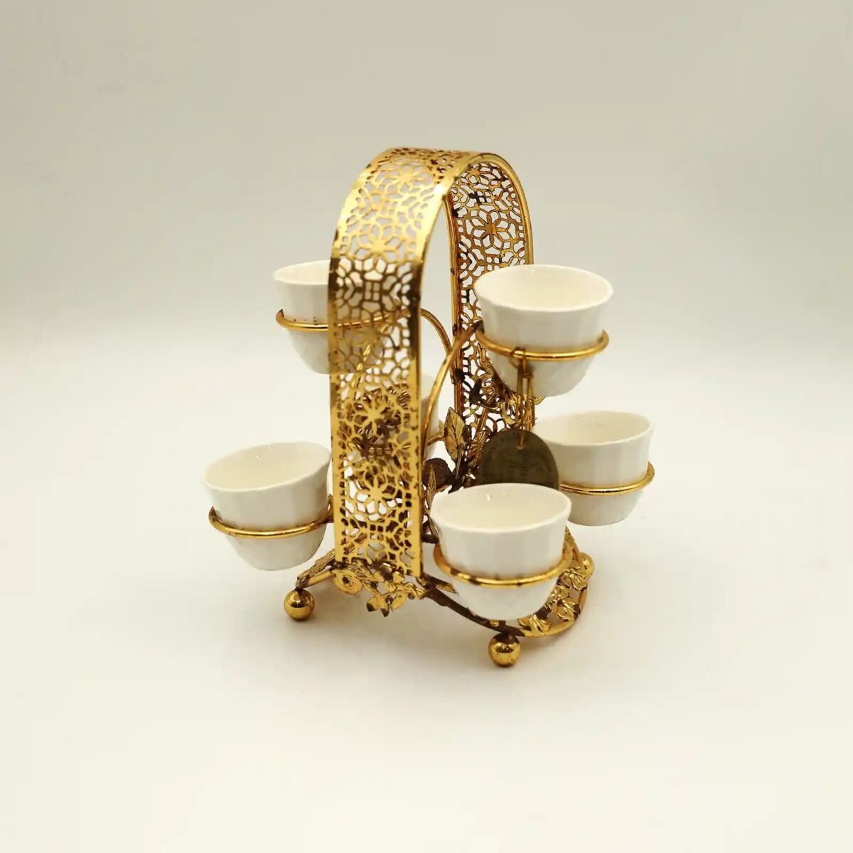 Golden Arabic Coffee Cup Holder
