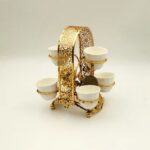 Golden Arabic Coffee Cup Holder