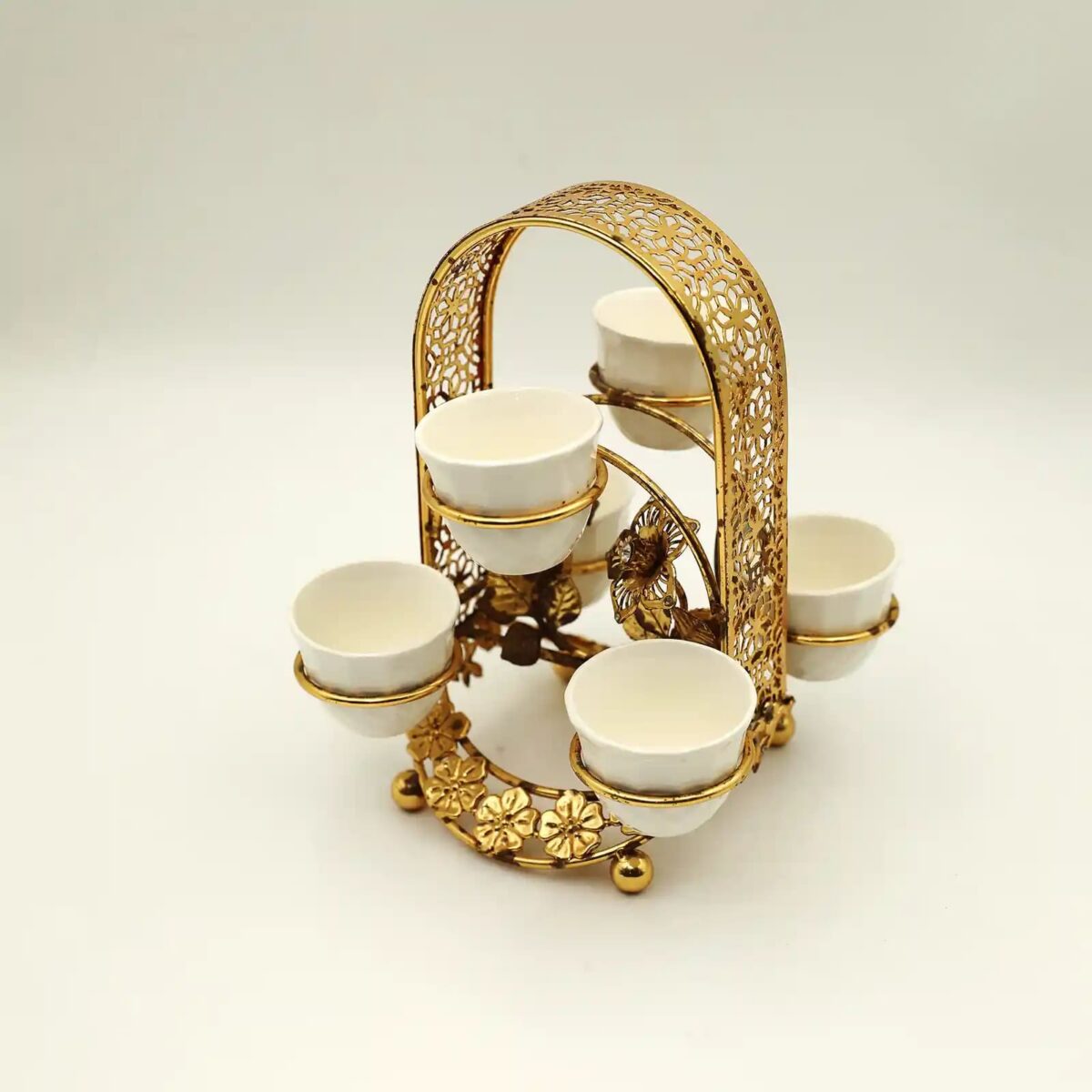 Golden Arabic Coffee Cup Holder