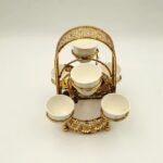 Golden Arabic Coffee Cup Holder