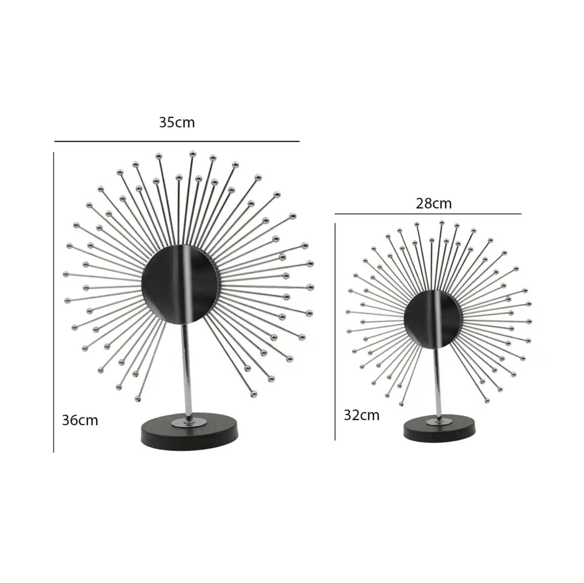 Golden masterpiece - peacock tail shape