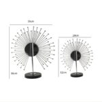 Golden masterpiece - peacock tail shape